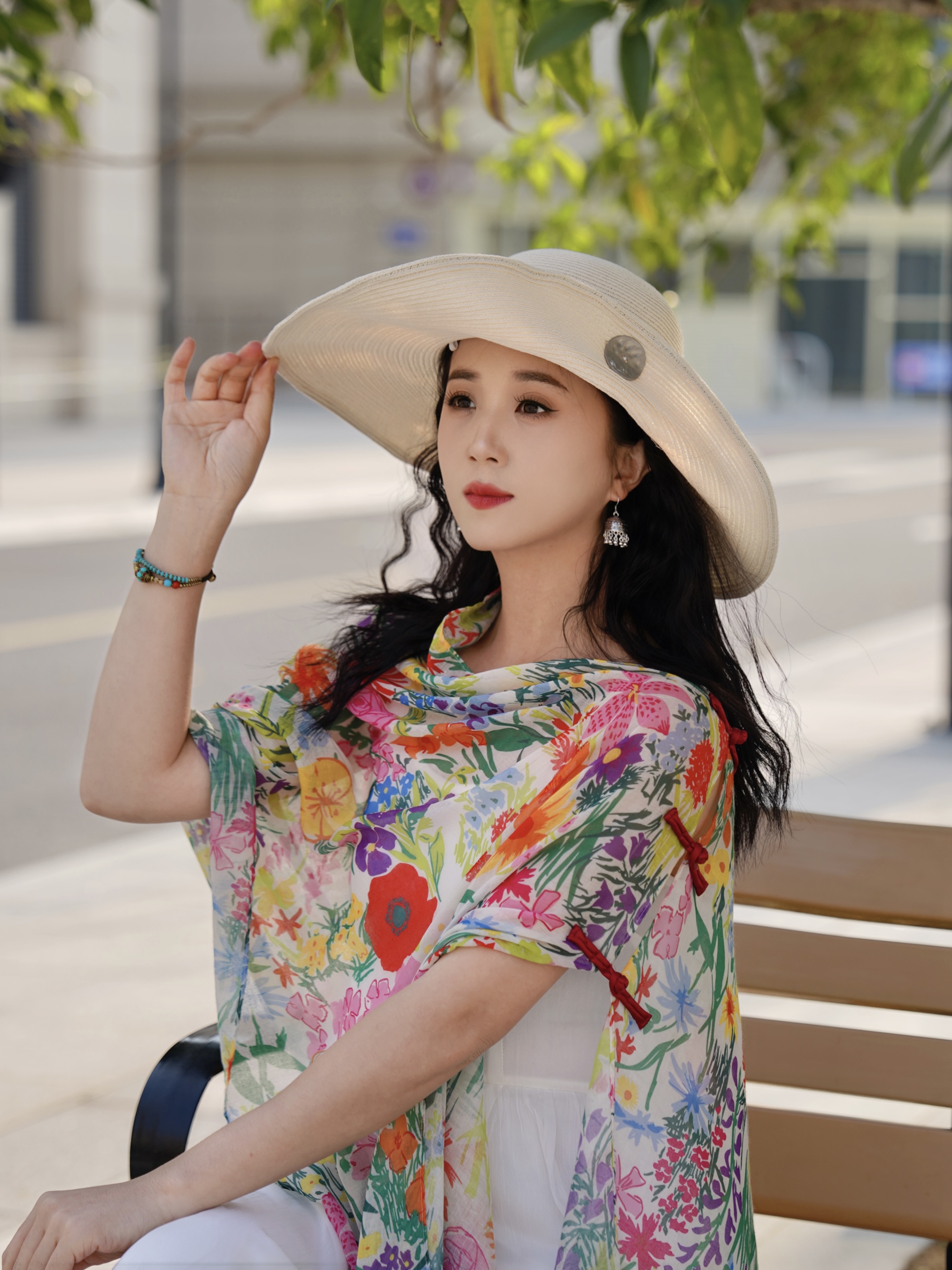 【宫佩Cocoa小苏】大帽檐海岛风度假草帽法式出游海边遮阳防晒拍照