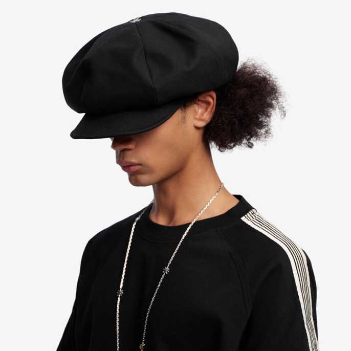 PROJECTJOIN丁吉尔徽章帽贝雷帽韩版复古时尚百搭黑色帽子秋冬