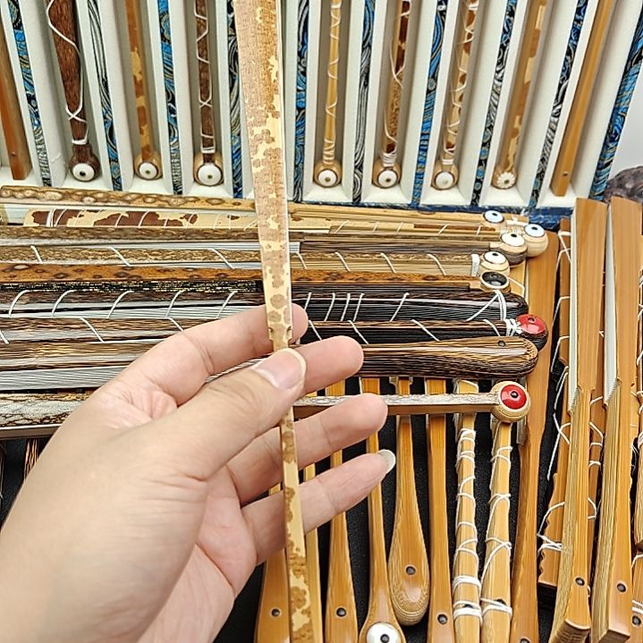 逆***！竹子文玩折扇云飞折扇