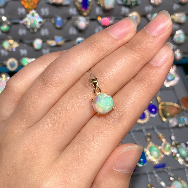 欧泊戒指z银S925镶嵌欧泊