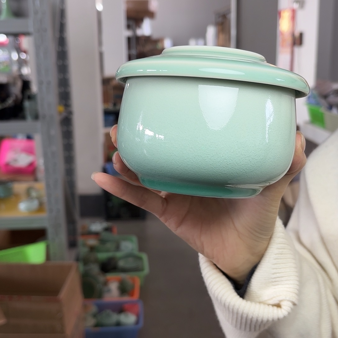 龙泉云间青瓷小米茶器