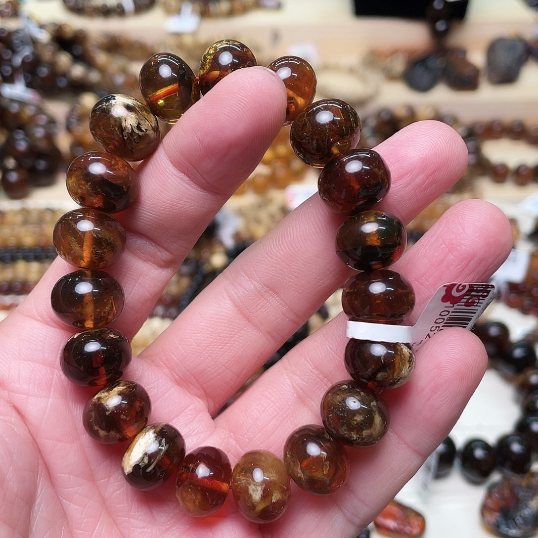 琥珀裸石未镶嵌十三10052