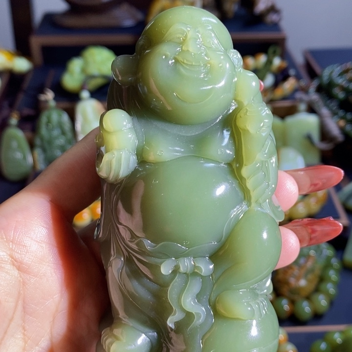 和田玉把件未镶嵌福***A