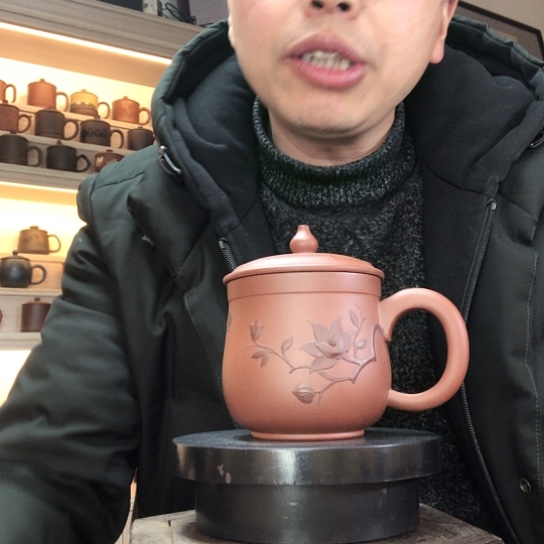 清水泥茶杯玉兰杯容量350