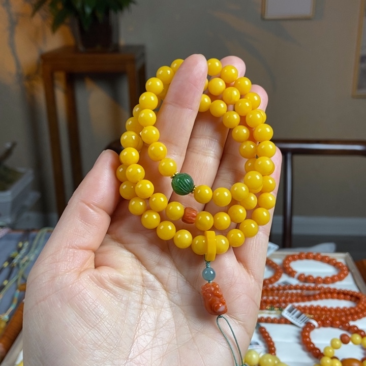 琥珀手链未镶嵌蜜蜡手串8
