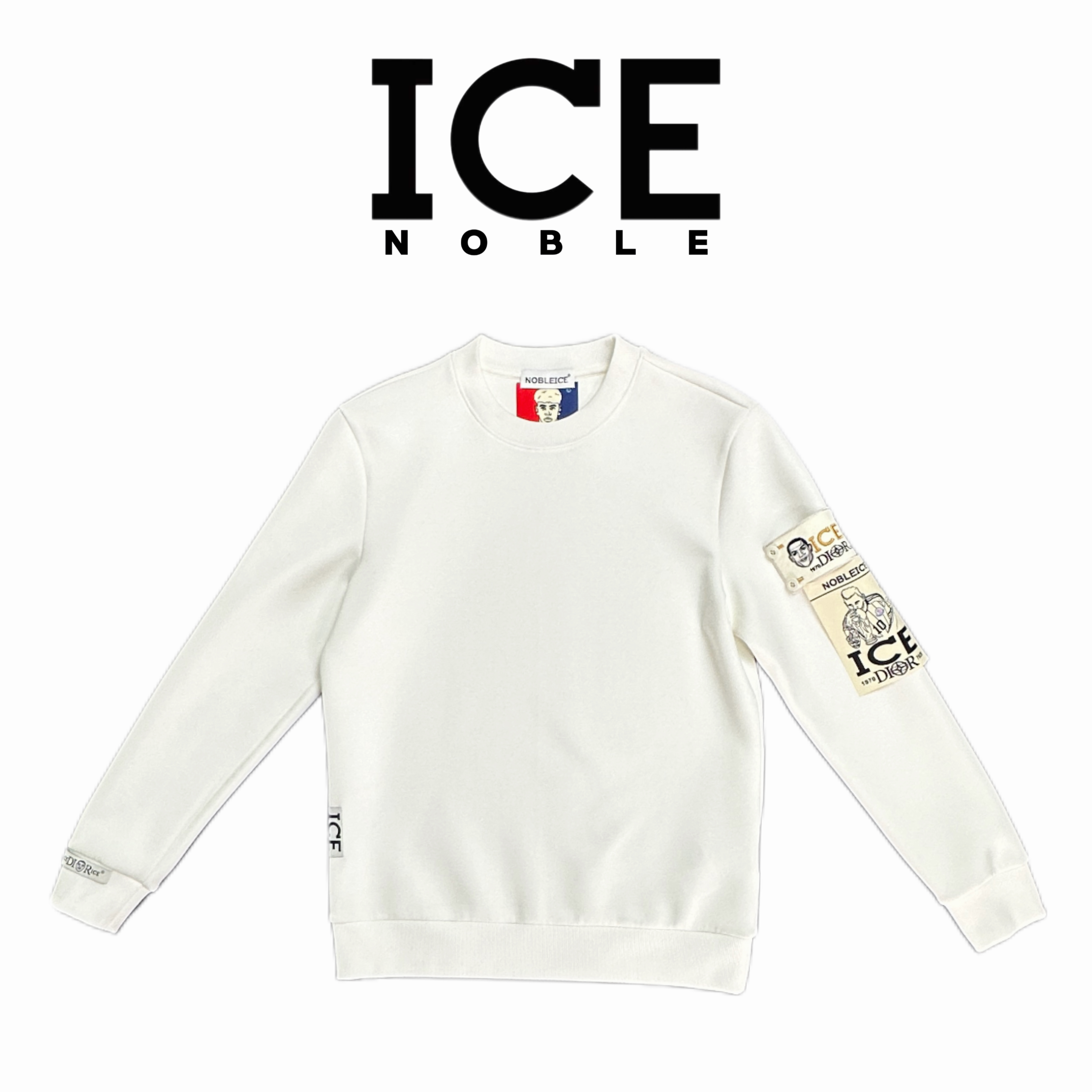 ICE NOBLE/意大利奢品秋冬圆领套头时尚百搭卫衣休闲长袖