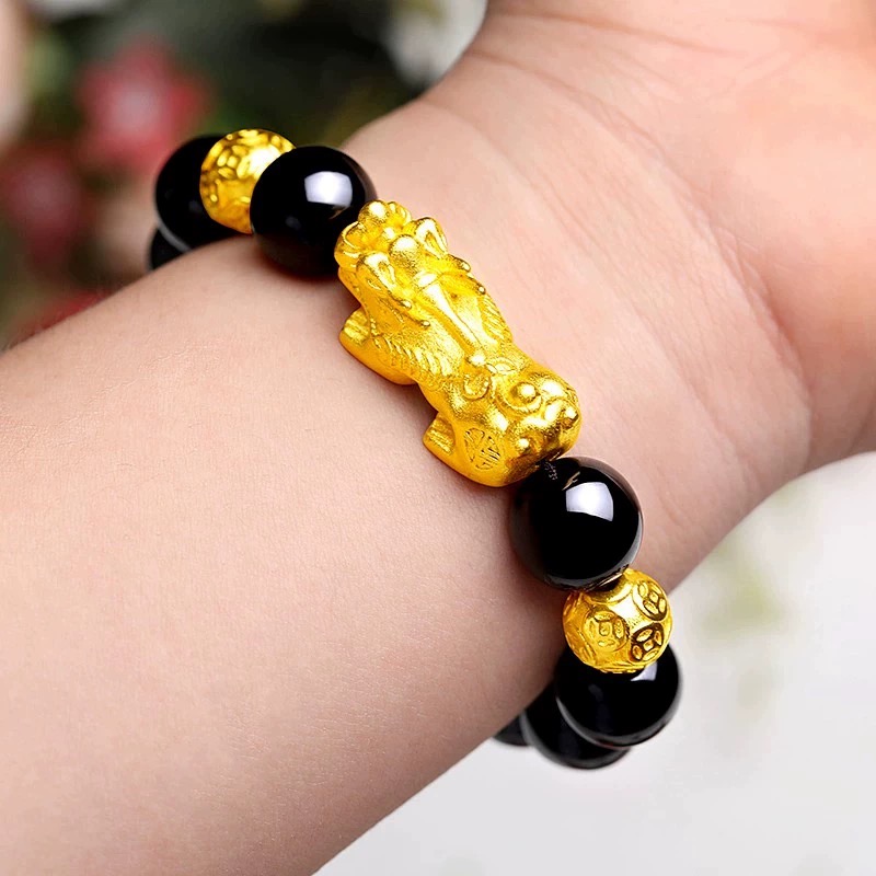 合金手链 （抖音好物）貔貅手链 男士男款时尚经典霸气金手链不掉色