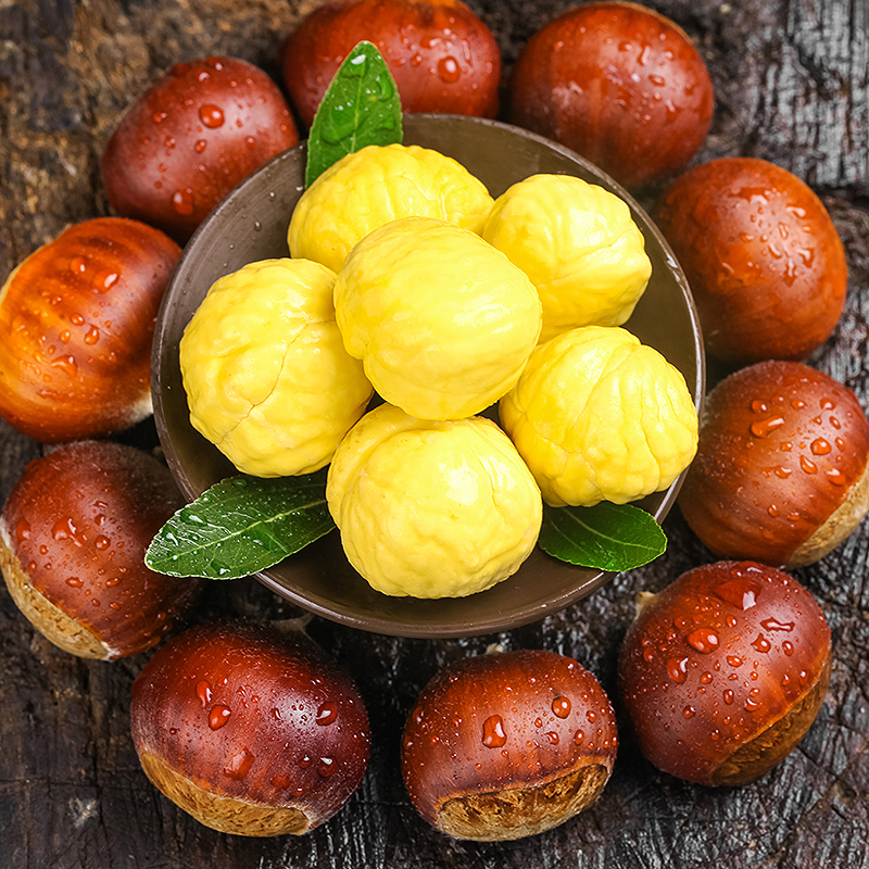 正宗大别山高山板栗老树新鲜现摘现发香甜脆口散装批发坏果包赔