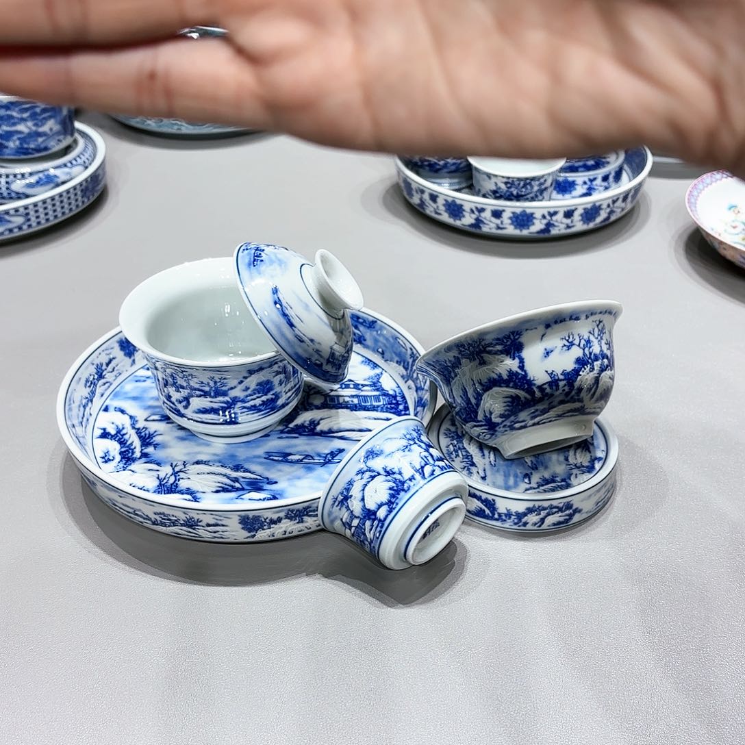 盖碗景德镇高温茶具