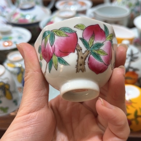 手绘茶杯盖碗陶瓷