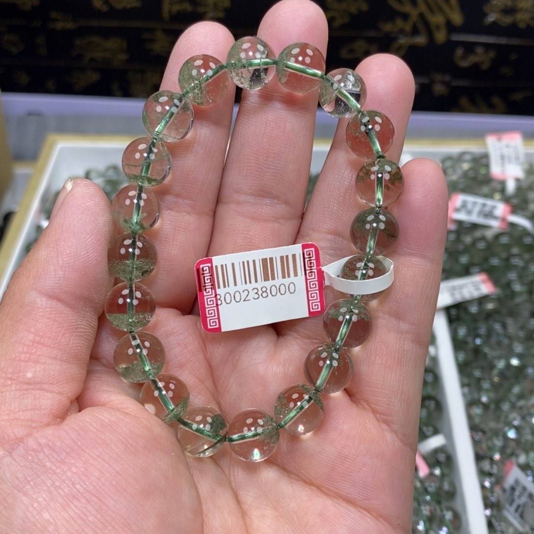 水晶绿幽灵手串未镶嵌A****_