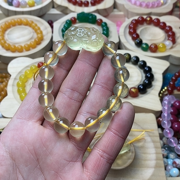 水晶手链未镶嵌沉****0