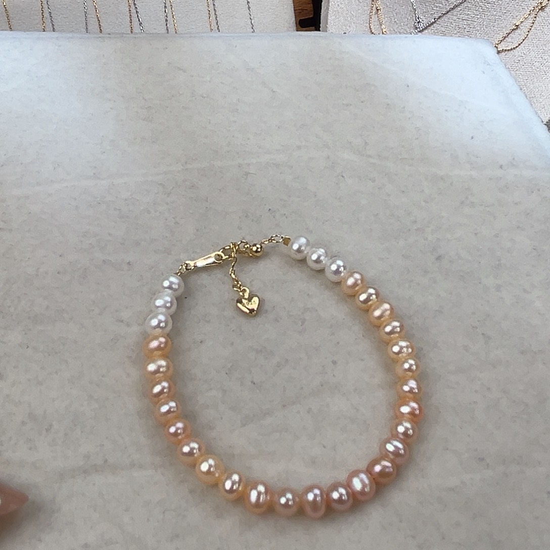 淡水珍珠手绳银S925镶嵌