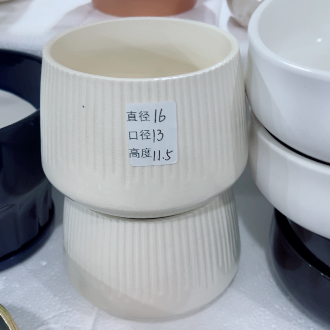 有孔，陶瓷花盆满10米包邮发货