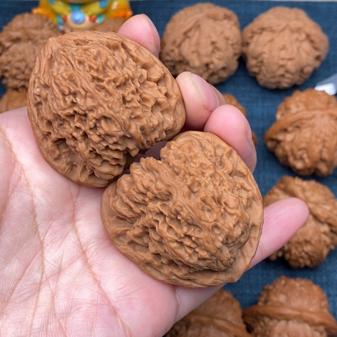 文玩核桃把件43精品涿鹿三角疆全品