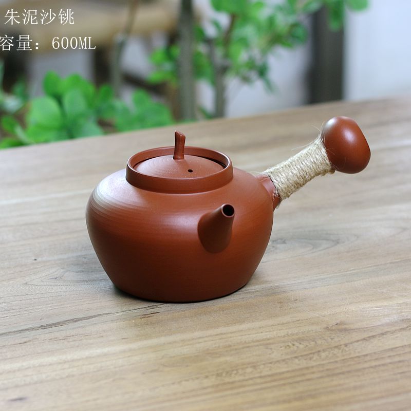 潮州沙銚烧水壶煮茶壶围炉煮茶电陶炉炭火煮茶600CC耐热烧水壶