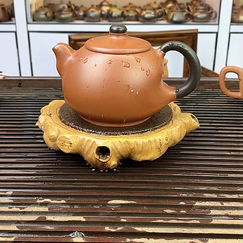 紫砂茶壶宜兴紫砂清水泥370c c