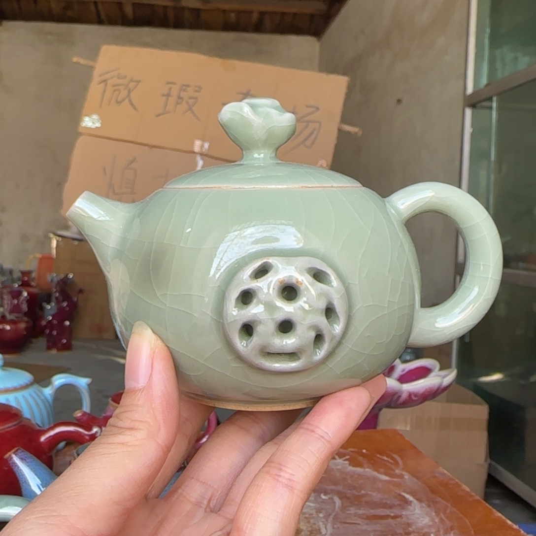 摆件陶郑家钧窑摆件微瑕