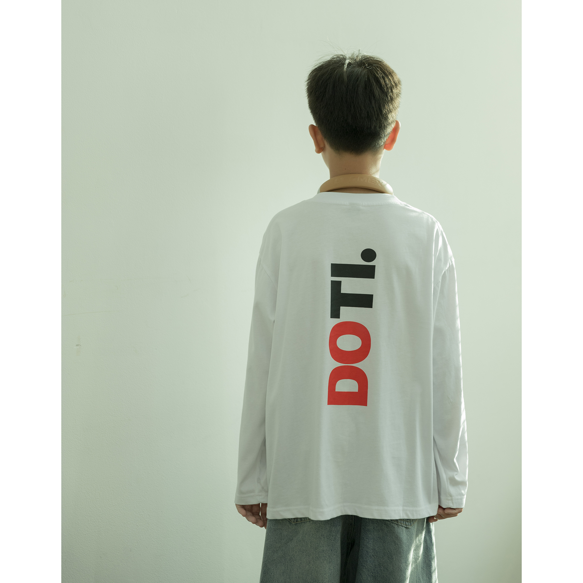 【卡七】儿童字母长袖T恤2025秋冬新款