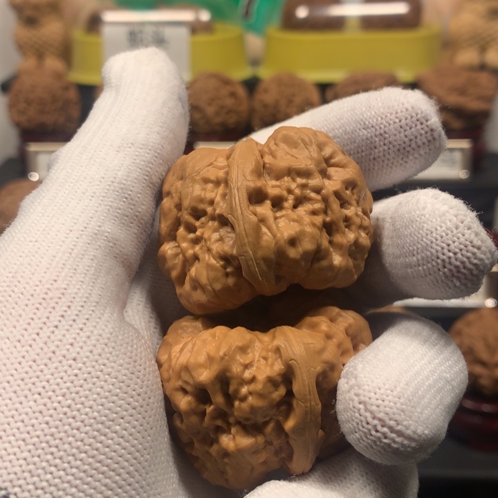 桃核把件小*文玩核桃蛤蟆头39