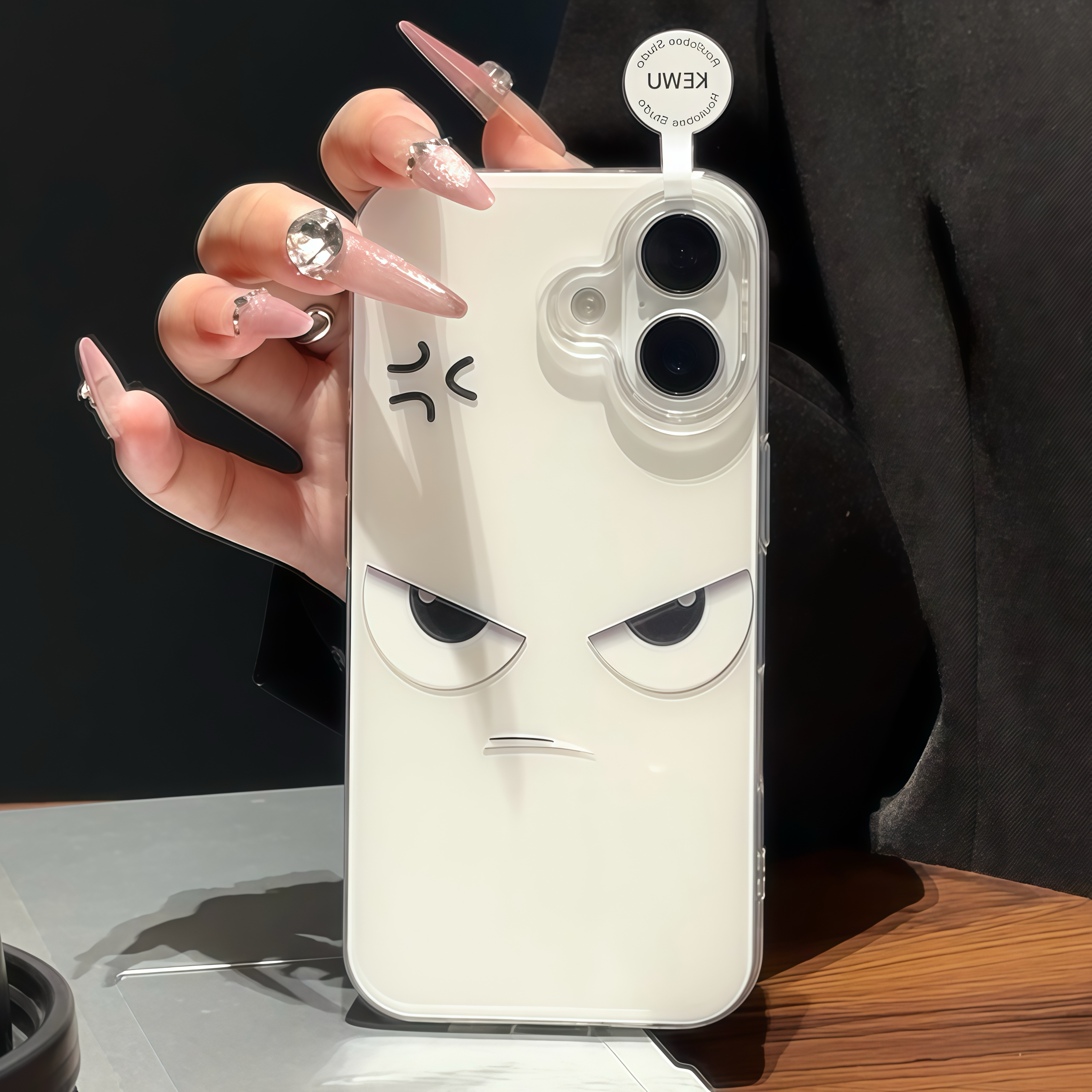 生气凶凶表情适用苹果16promax个性手机壳华为vivo小米15oppo男套