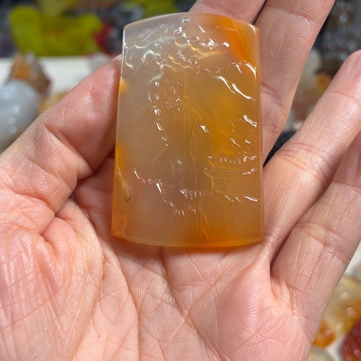 玛瑙/玉髓未镶嵌吊坠(不含链)