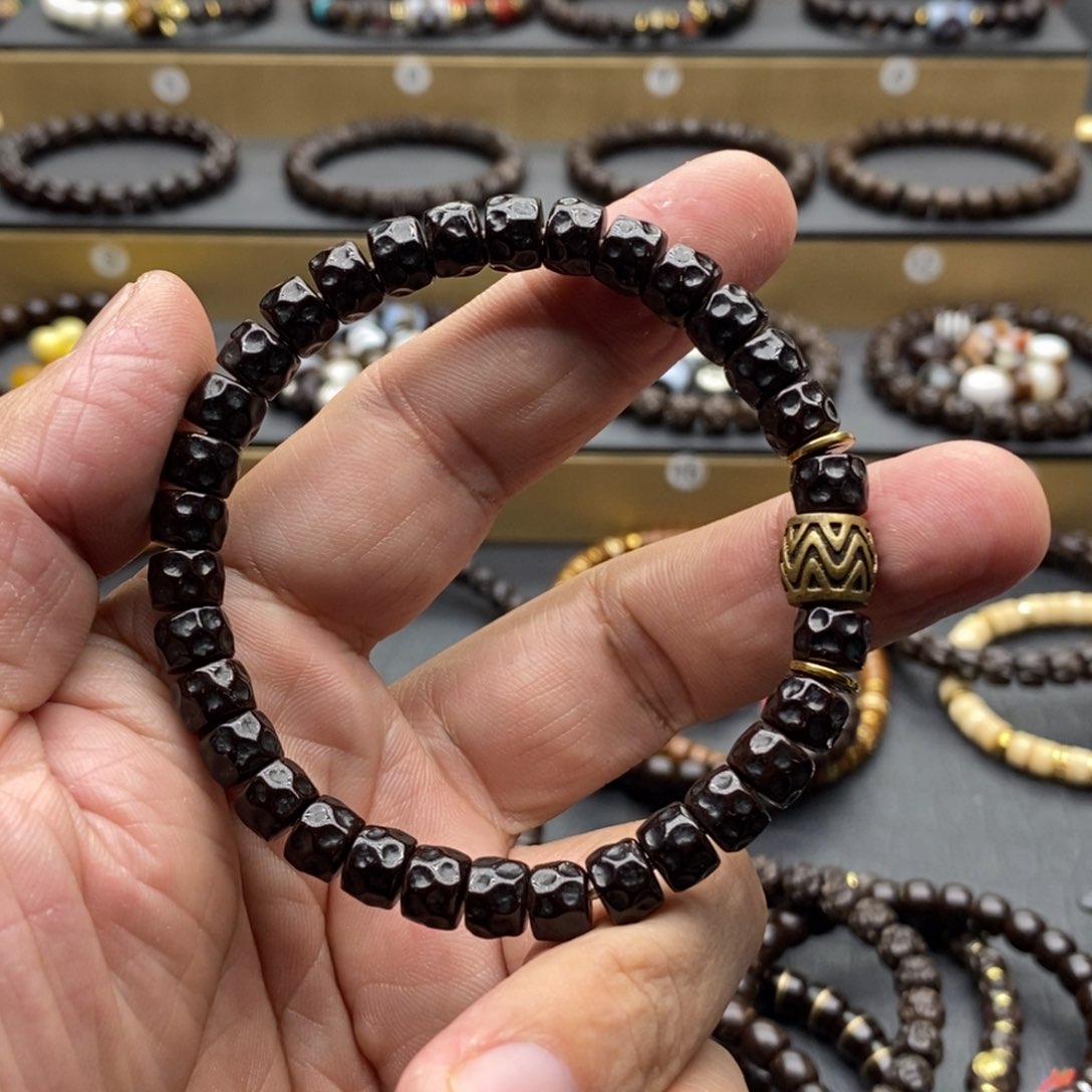 椰蒂手串黑金无相8❌6搭配款