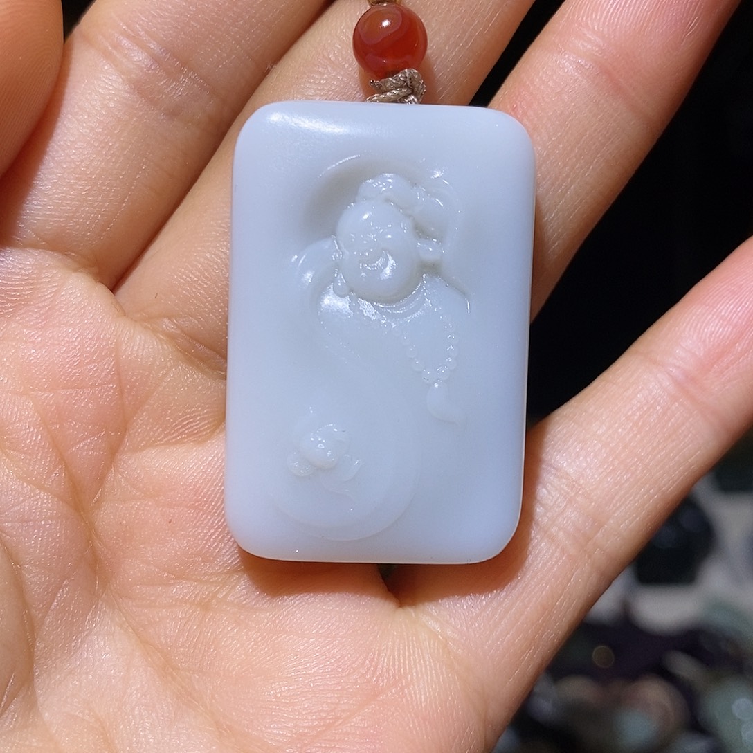 和田玉未镶嵌颈饰