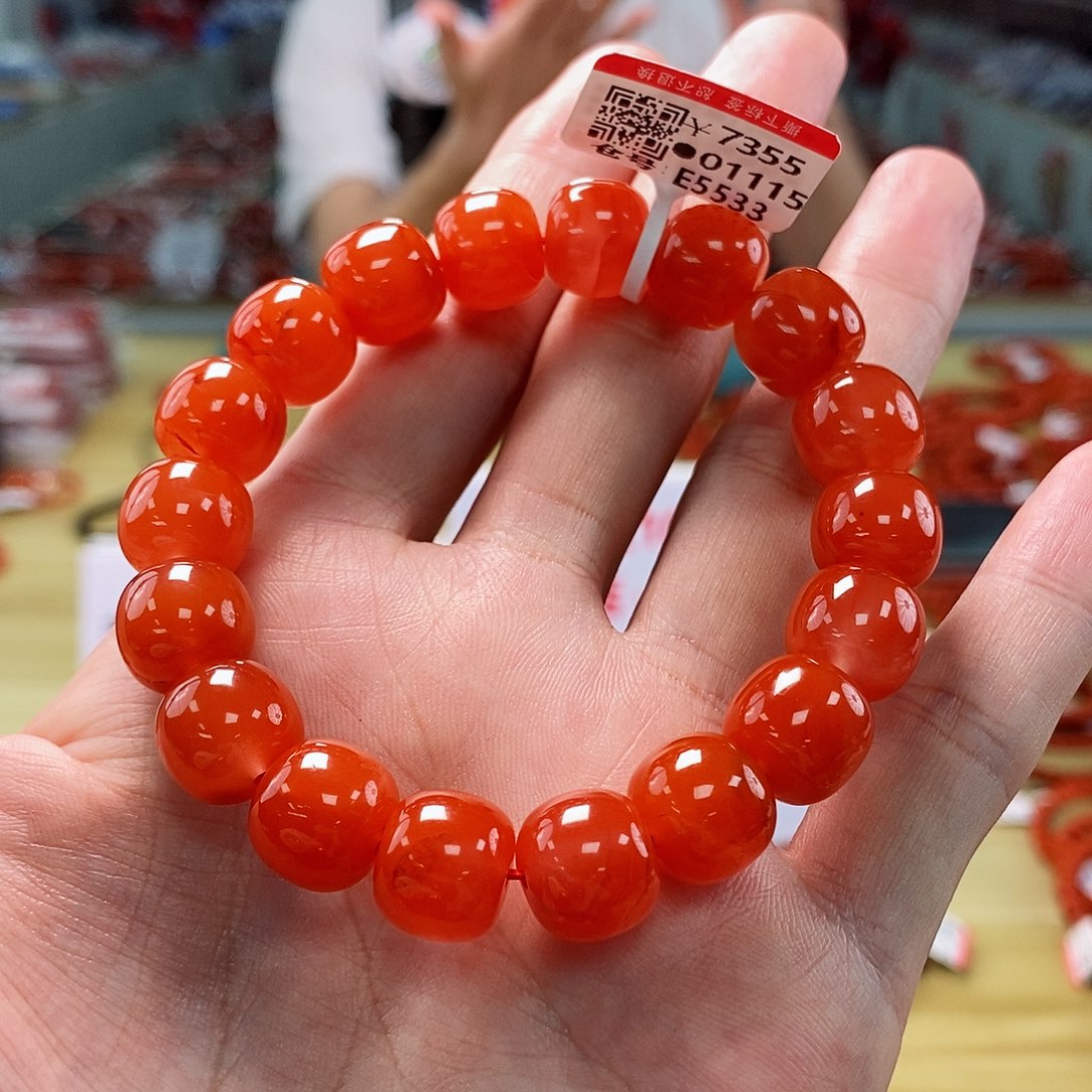 南红玛瑙12mm 多样性发一未镶嵌