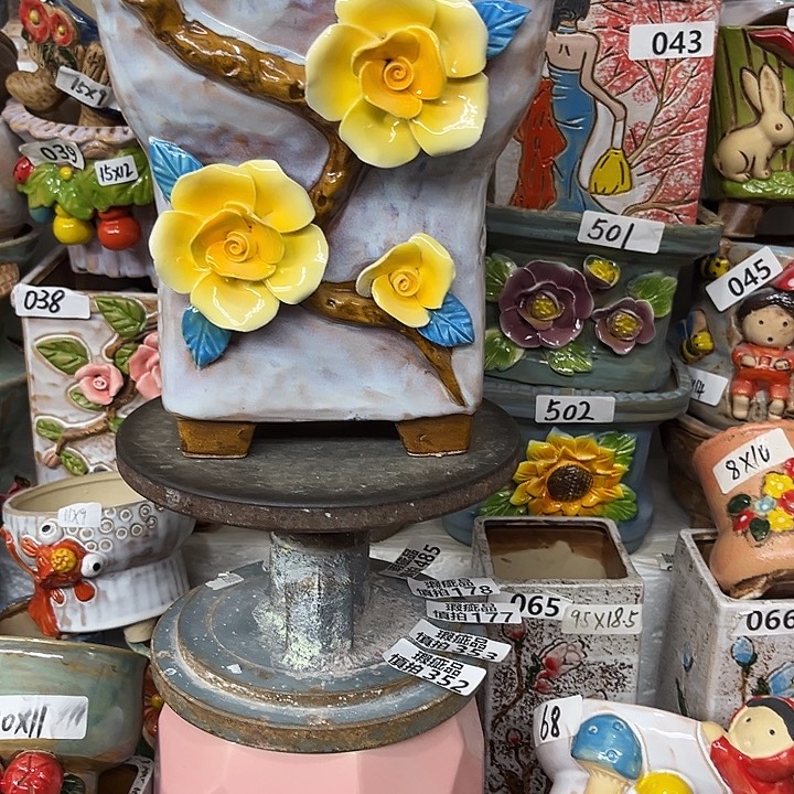 粗陶材质多肉花盆