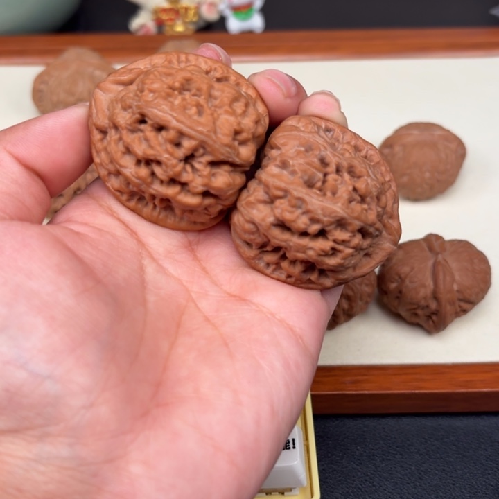 把件文玩核桃全品粗筋三角43