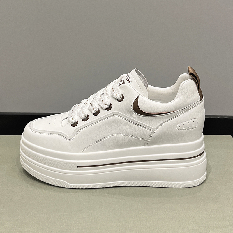 8019厚底小白鞋女2025新款春夏时尚百搭运动休闲鞋女款内增高女鞋