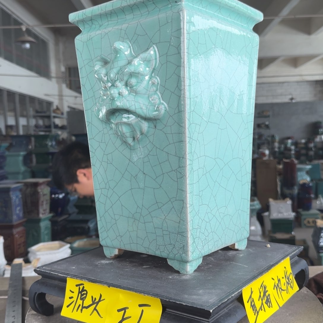 陶。一风堂石湾花盆 微瑕