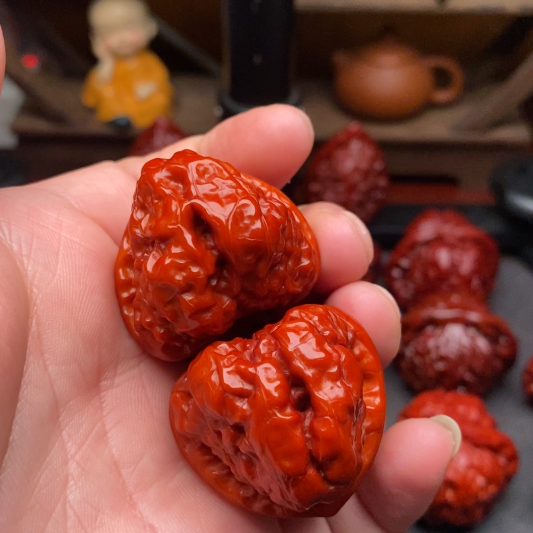 吊坠文玩核桃34蛤蟆头微瑕