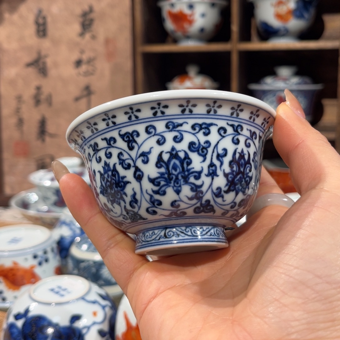 杯子陶景德镇陶瓷主人杯