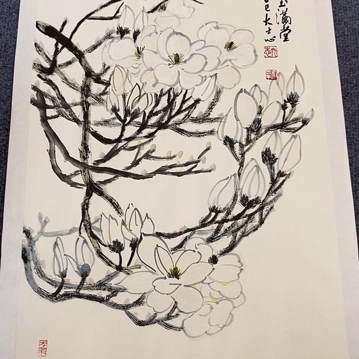 国画纯手绘写意画作45*68
