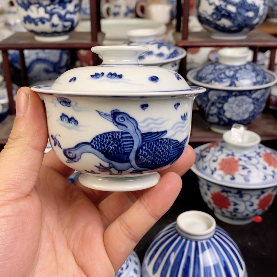 【闪购商品】雨*景德镇手工手绘茶器