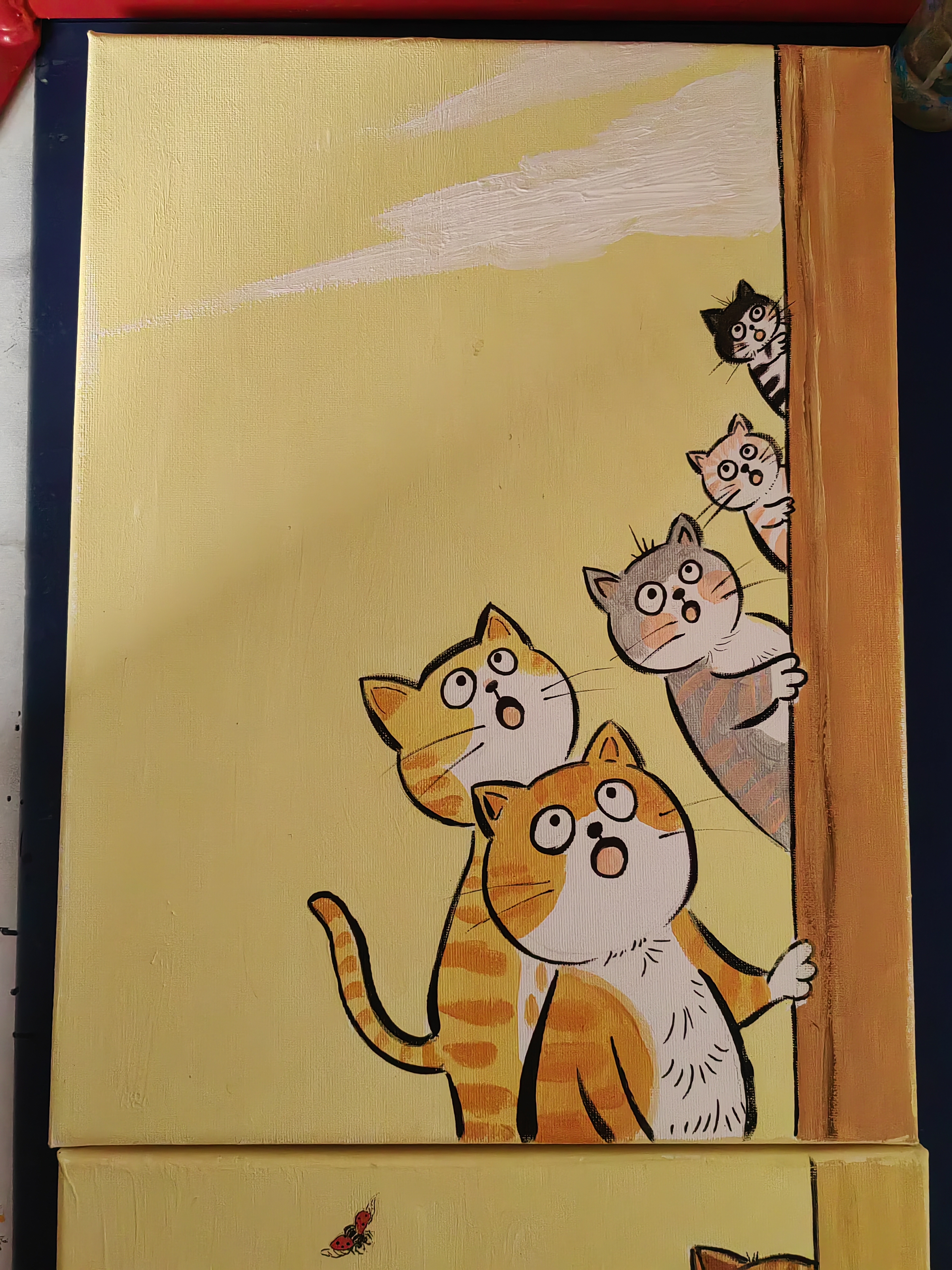 大鱼书鱼艺术品装饰画丙烯画