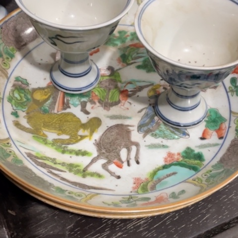 摆件六**代瓷器制作工艺精湛