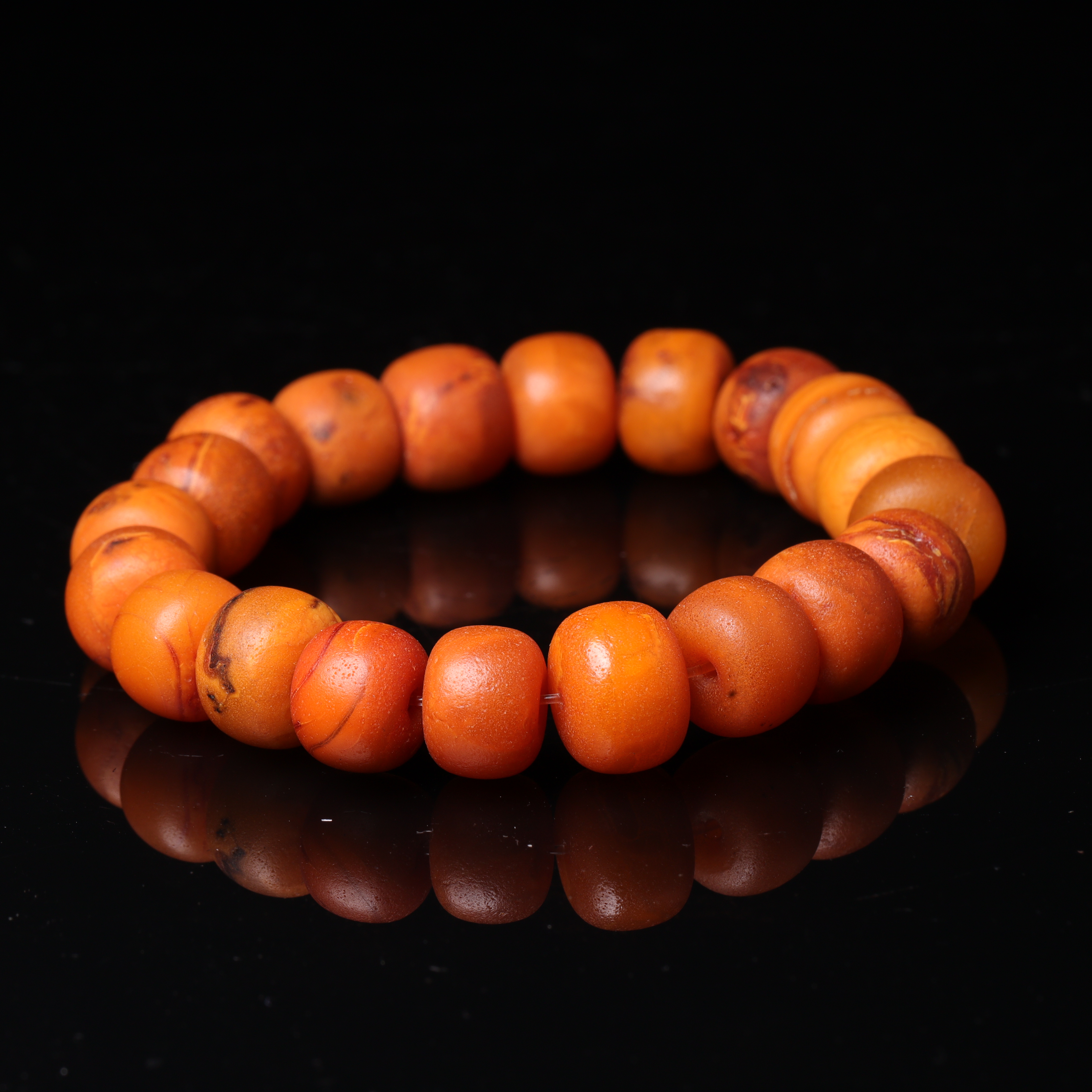 清代天然蜜蜡手串-NX
