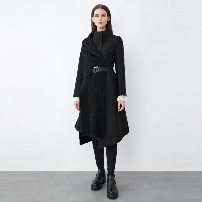 S·DEER圣迪奥女装冬季轻奢时尚气质设计师优雅毛呢外套S21481865