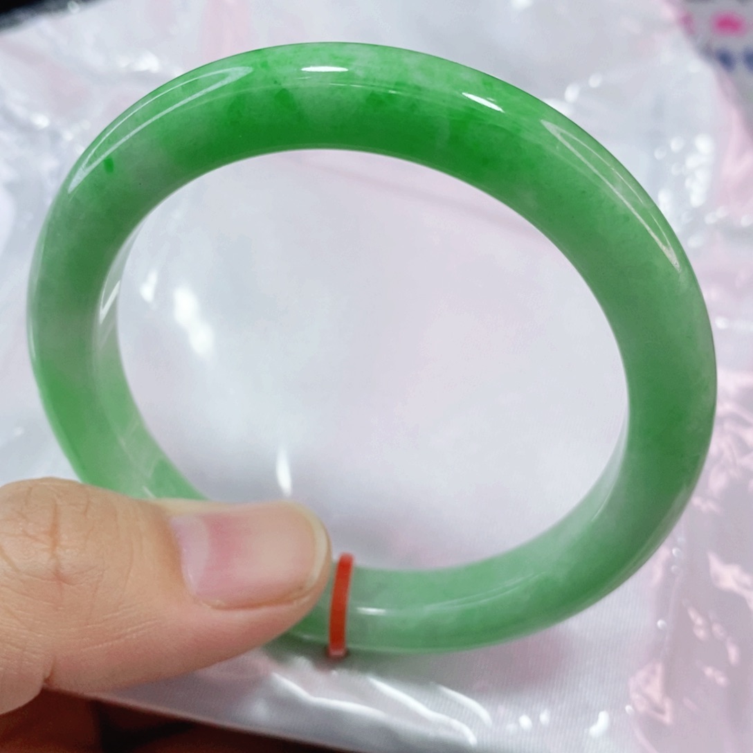 未镶嵌手镯翡翠52.8圈口品质杠杠的