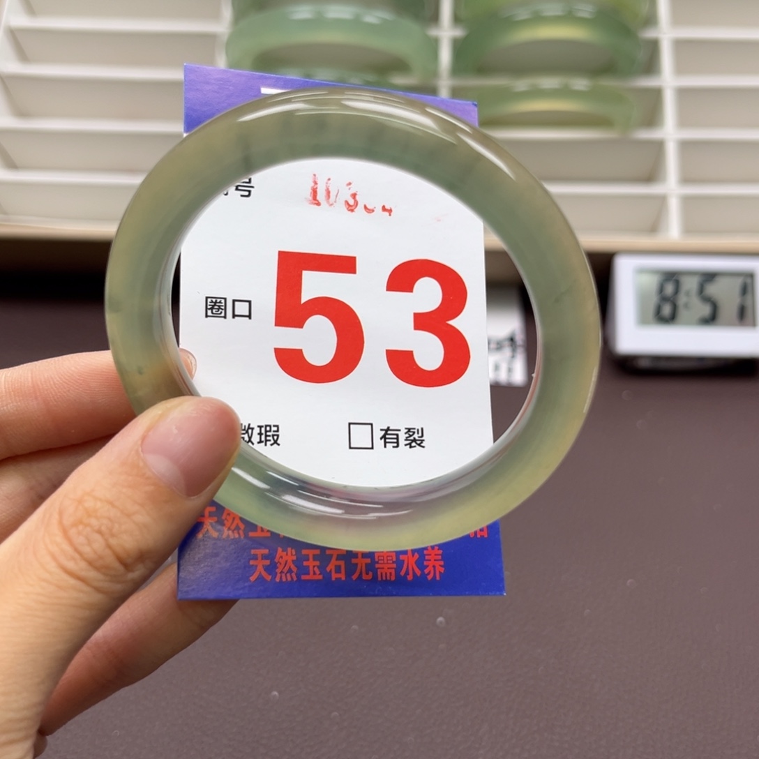 未镶嵌蛇纹石玉手镯