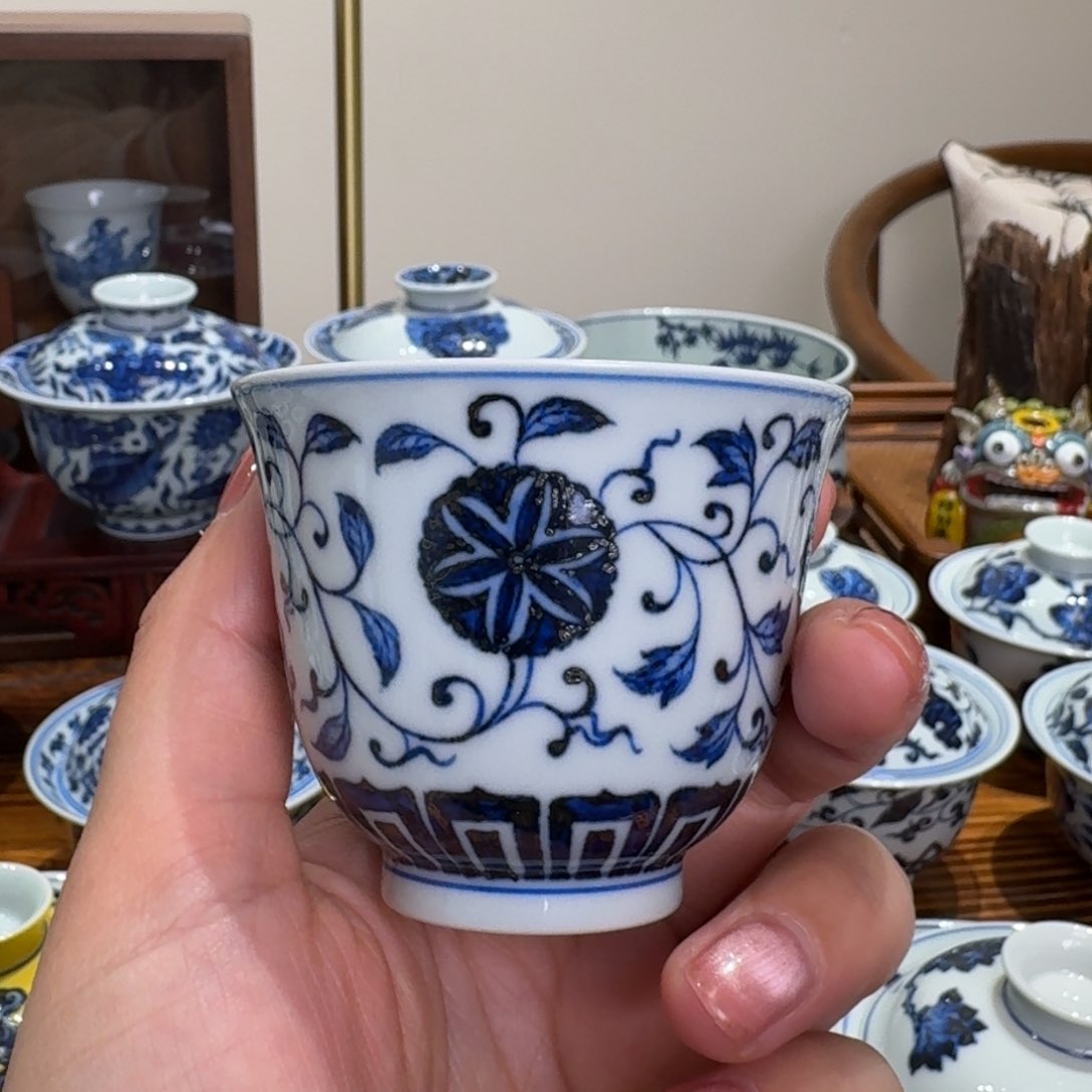 摆件景德镇雯华堂杯杯