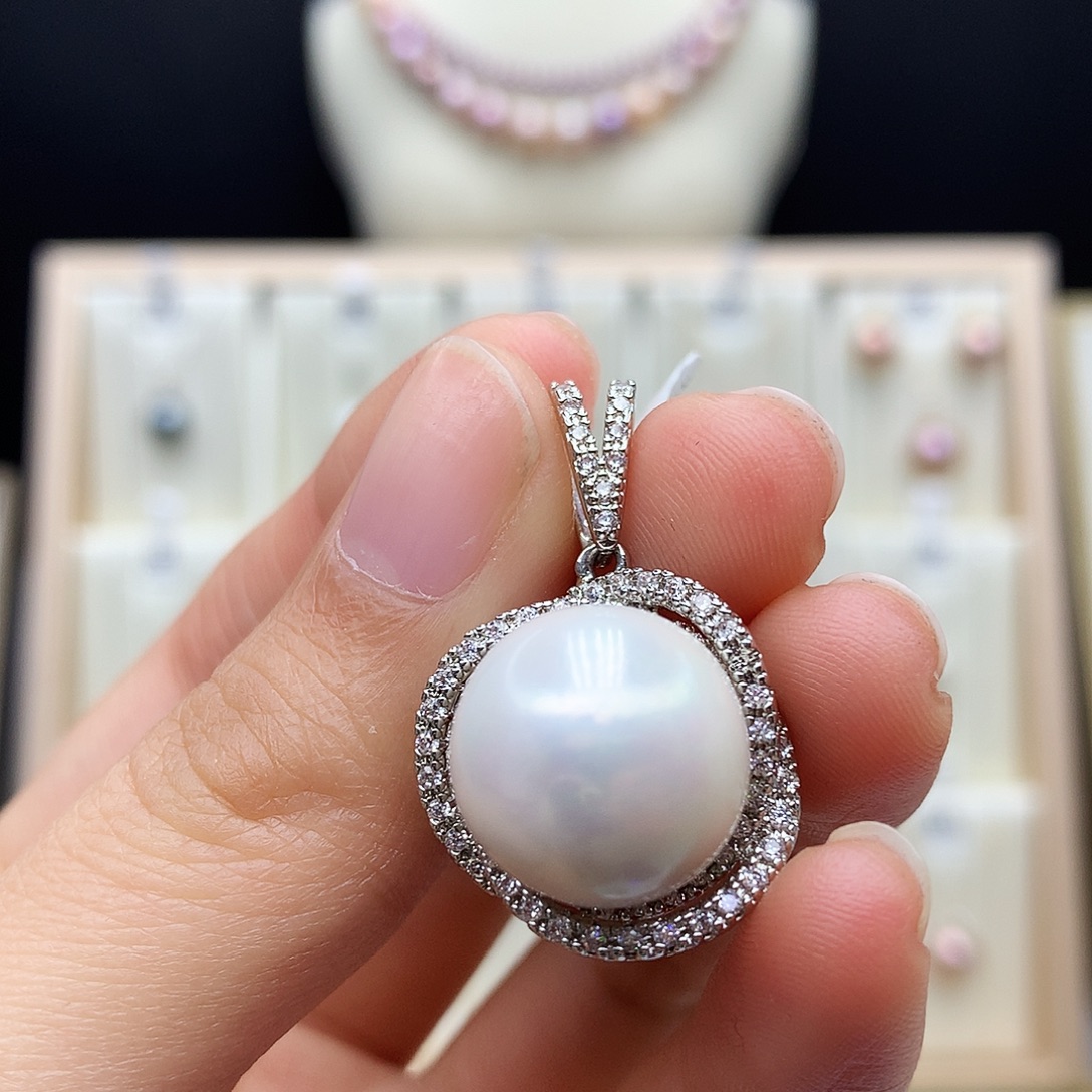 颈饰淡水珍珠合金