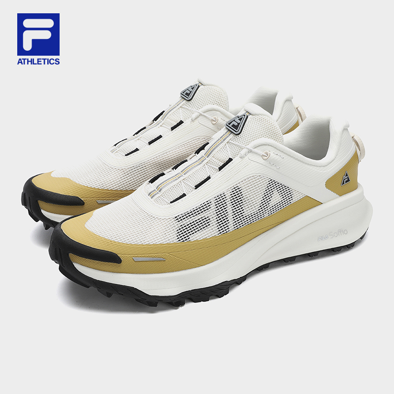 FILA【大黄蜂】防滑防泼水轻便运动鞋BOA山猫3+男士休闲专业户外鞋