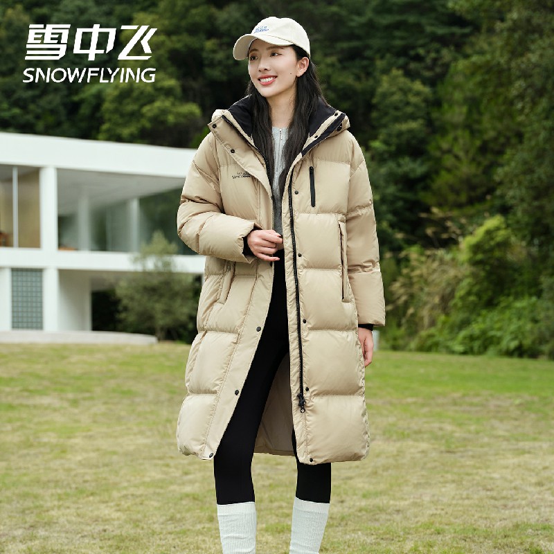 SNOW FLYING/雪中飞【登锋系列】时尚户外羽绒服防风加厚过膝保暖商品图