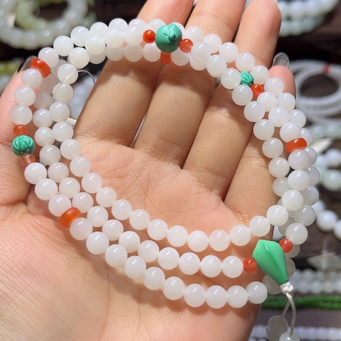 和田玉未镶嵌手链