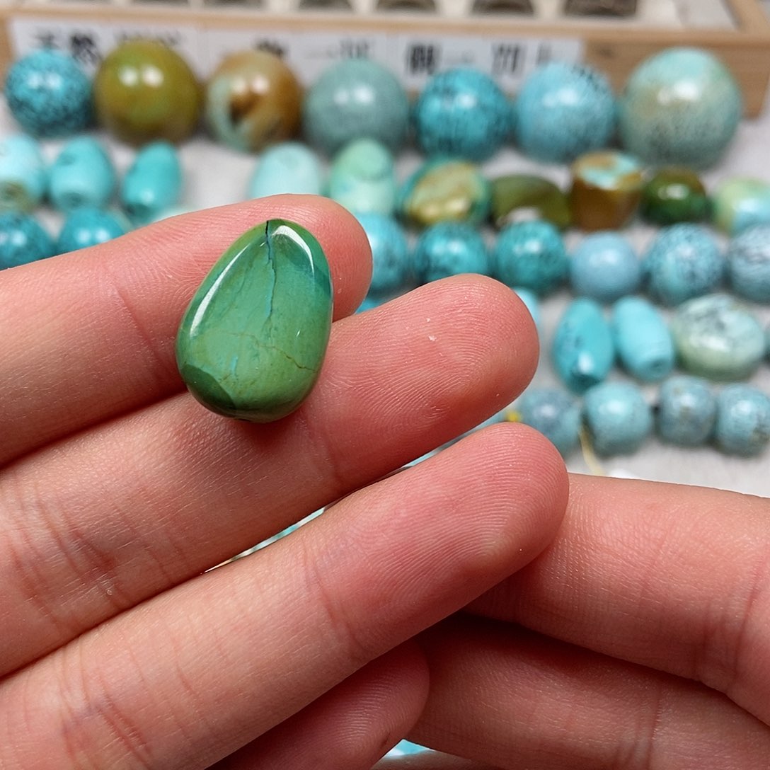 未镶嵌绿松石珠宝半成品