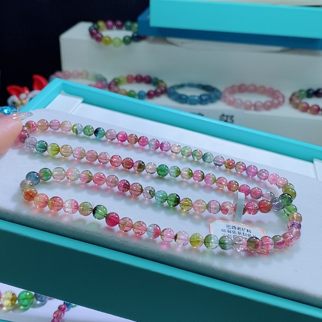 碧玺手链未镶嵌6mm左右